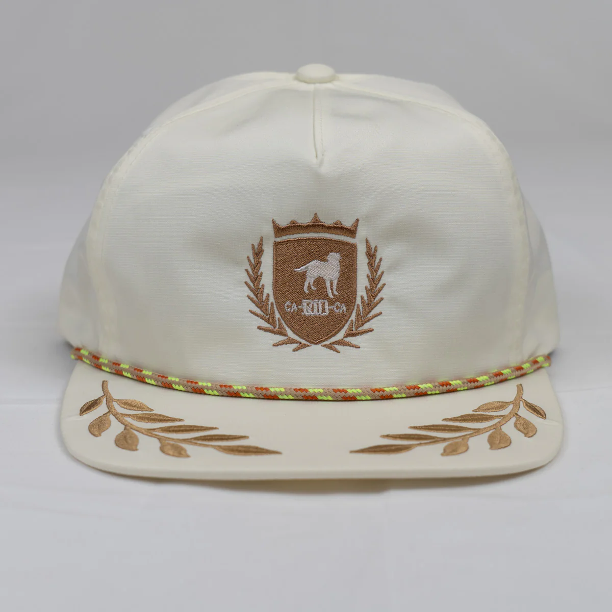 CA-RIO-CA Crest Logo UNSTRUCTURED BAY LEAF SNAPBACK ROPE HAT - Image 14