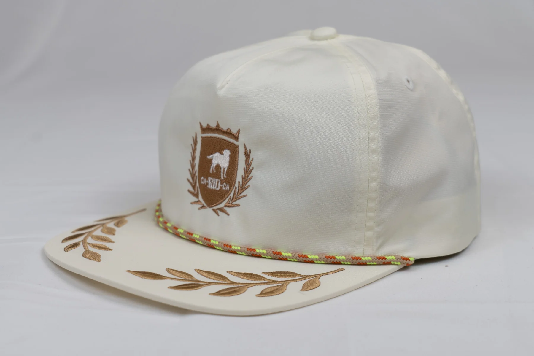 CA-RIO-CA Crest Logo UNSTRUCTURED BAY LEAF SNAPBACK ROPE HAT - Image 15