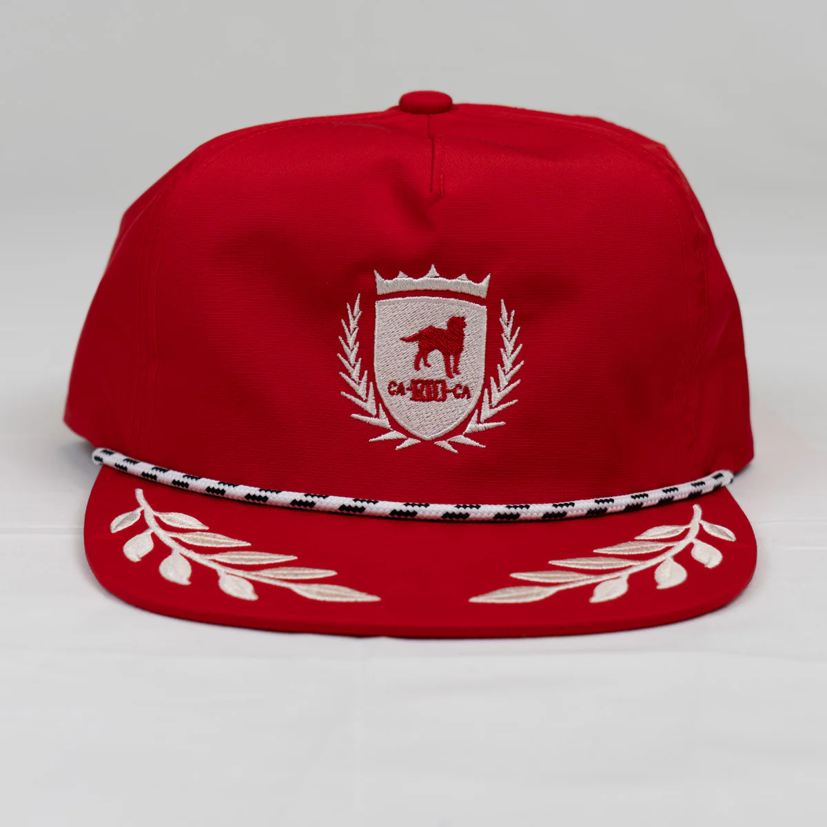CA-RIO-CA Crest Logo UNSTRUCTURED BAY LEAF SNAPBACK ROPE HAT - Image 4