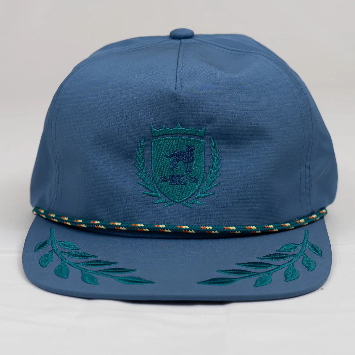 CA-RIO-CA Crest Logo UNSTRUCTURED BAY LEAF SNAPBACK ROPE HAT - Image 5