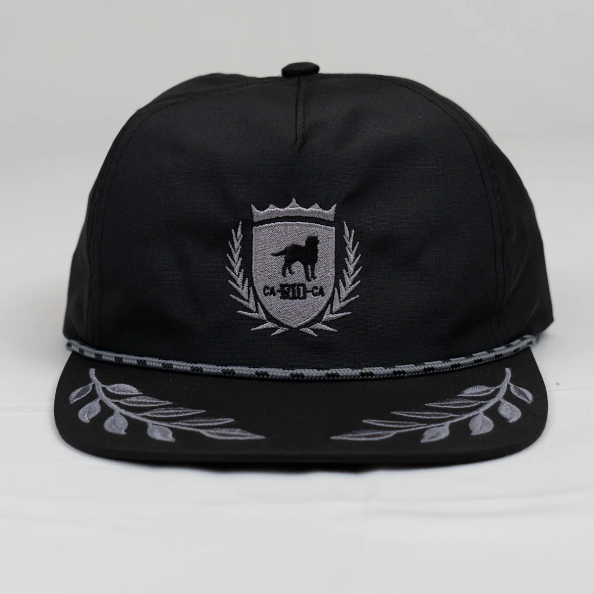 CA-RIO-CA Crest Logo UNSTRUCTURED BAY LEAF SNAPBACK ROPE HAT - Image 6