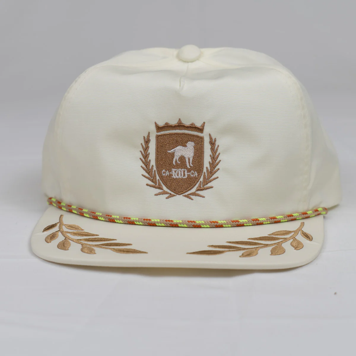 CA-RIO-CA Crest Logo UNSTRUCTURED BAY LEAF SNAPBACK ROPE HAT - Image 7