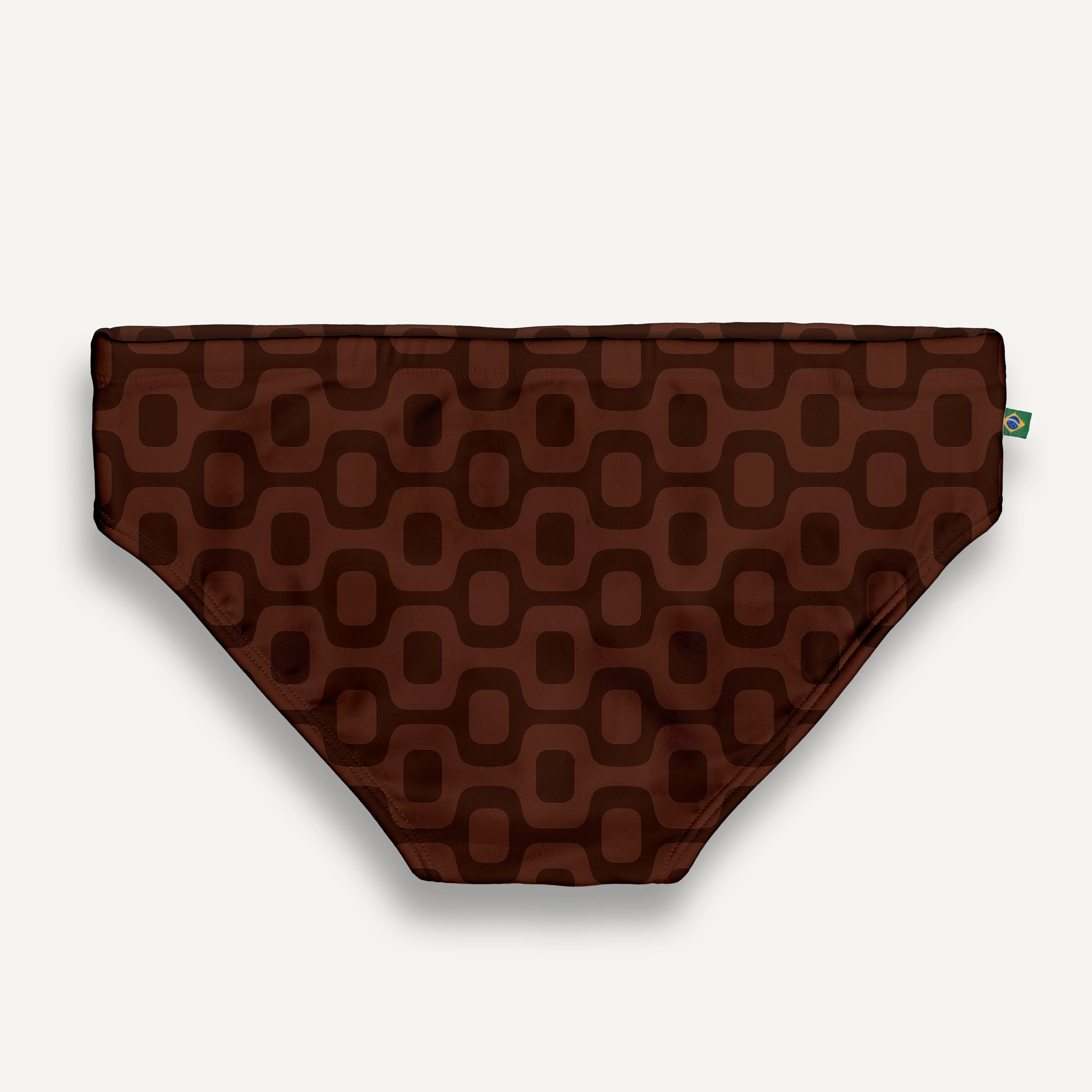 JAVA BROWN PAVEMENT SUNGA in Brief & Classic cut - Men's Designer Swimwear *Pre-order - Image 3