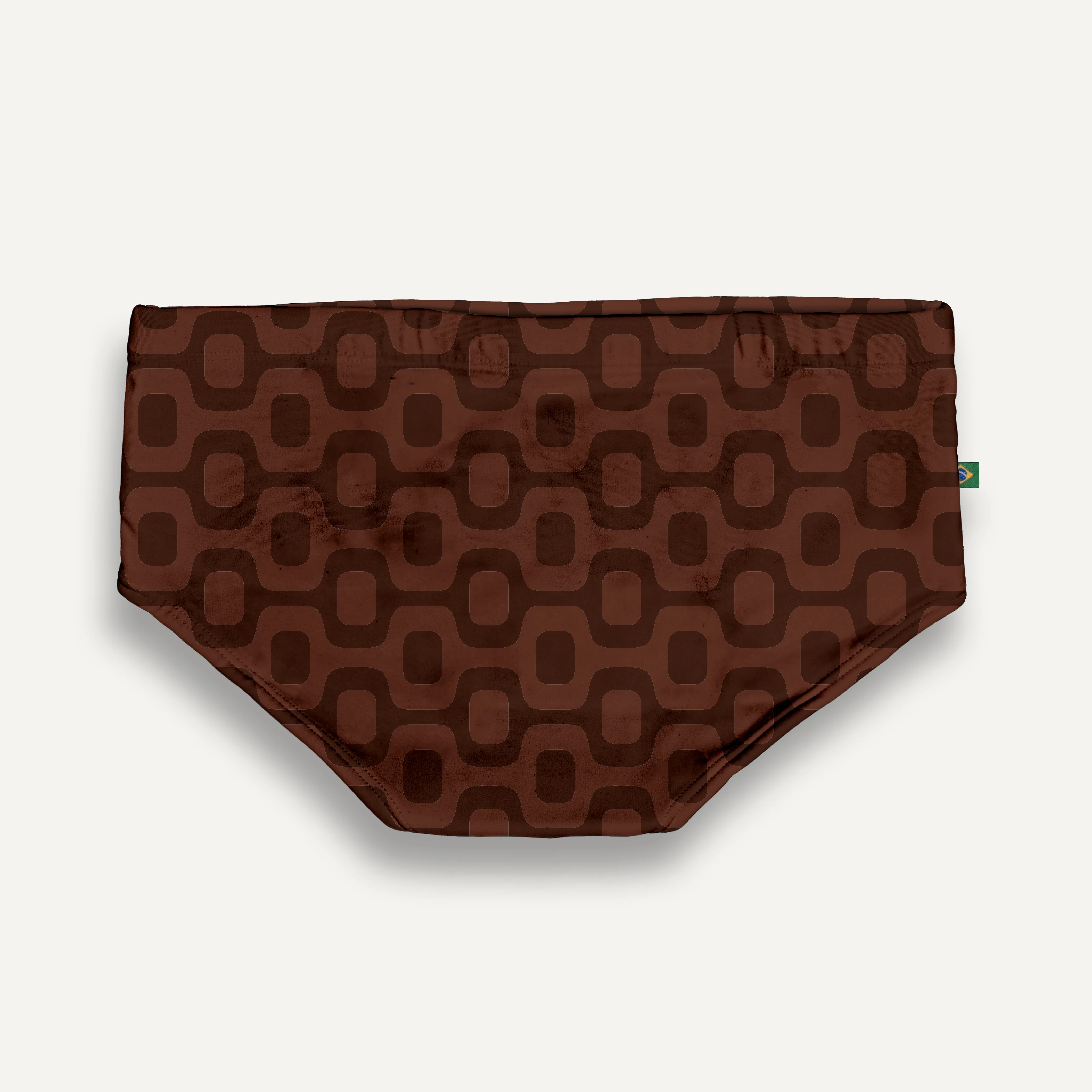 JAVA BROWN PAVEMENT SUNGA in Brief & Classic cut - Men's Designer Swimwear *Pre-order - Image 4