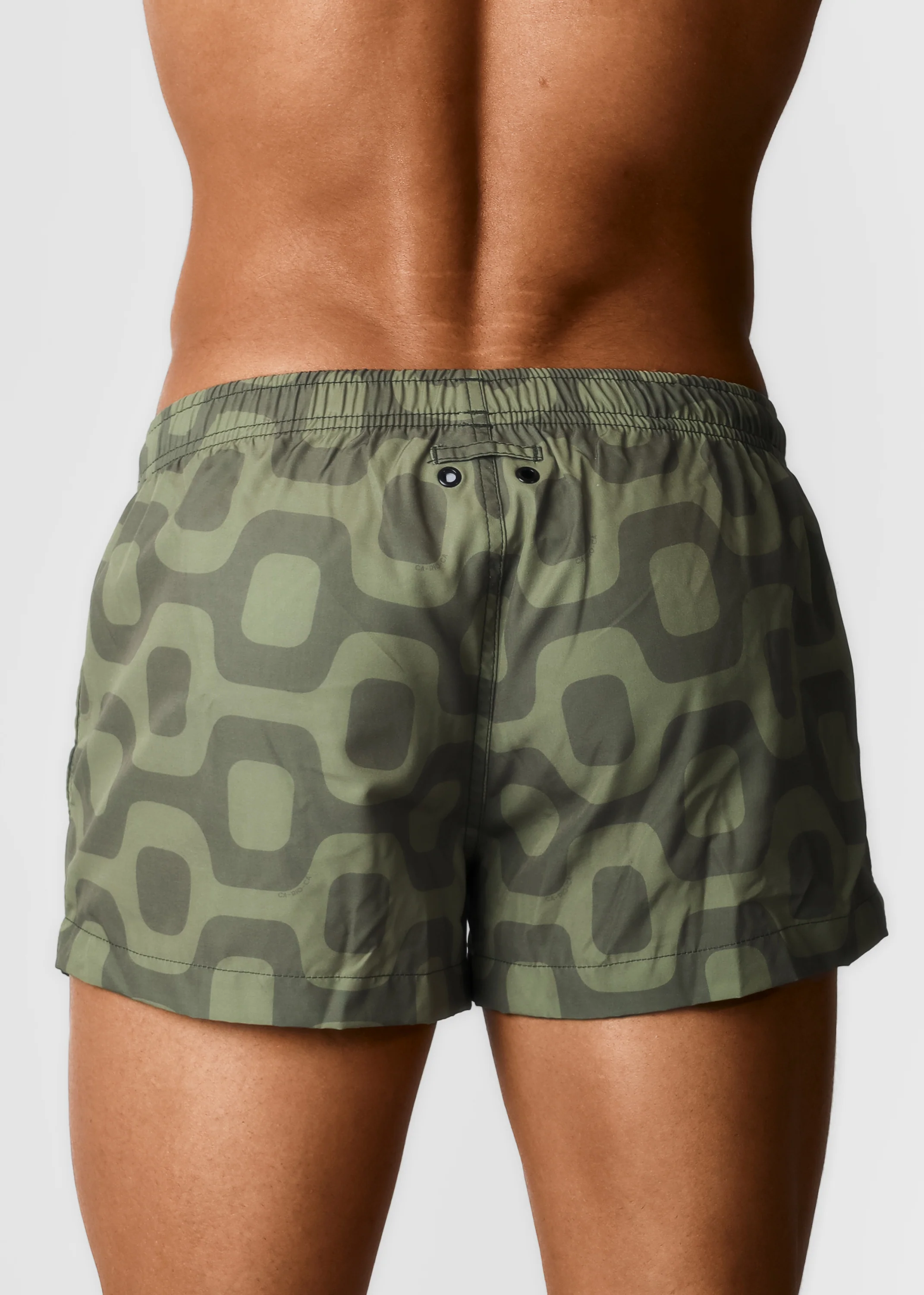 OLIVE GREEN Pavement Shorts - Italian Shorts - Image 3